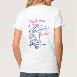 Ontmoet Me Aan Het Strand Zomerstemming T-shirt