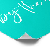 Ontmoet me aan zee Roze Poster | Preppy Kust (Hoek)