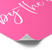 Ontmoet me aan zee Roze Poster | Preppy Kust (Hoek)