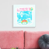Ontmoet me bij Central Perk Neon Grafisch Canvas Afdruk (Insitu (Woonkamer))