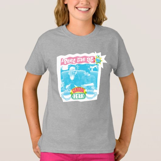 Ontmoet me bij Central Perk Neon Grafisch T-shirt (Voorkant)