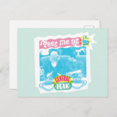 Ontmoet me bij Central Perk Neon Graphic Briefkaart (Voorkant / Achterkant)