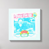 Ontmoet me bij Central Perk Neon Graphic Canvas Afdruk (Voorkant)