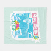Ontmoet me bij Central Perk Neon Graphic Fleece Deken (Voorkant (Horizontaal))