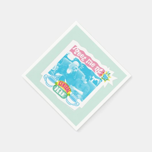 Ontmoet me bij Central Perk Neon Graphic Servet (Hoek)