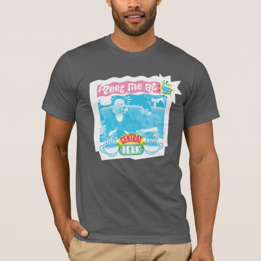 Ontmoet me bij Central Perk Neon Graphic T-shirt (Voorkant)