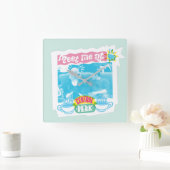 Ontmoet me bij Central Perk Neon Graphic Vierkante Klok (Huis)