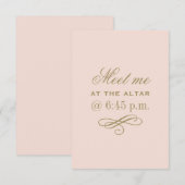 Ontmoet me bij de Altar Blush en Antiek Gold (Voorkant / Achterkant)