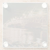 Ontmoet me bij de baai glazen onderzetter (Achterkant)