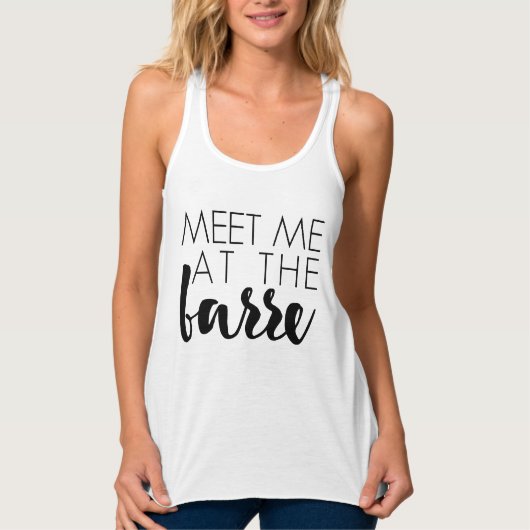 Ontmoet me bij de bar | ballet tanktop (Voorkant)