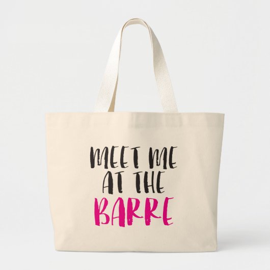 Ontmoet me bij de Barre Jumbo Bag Grote Tote Bag (Voorkant)