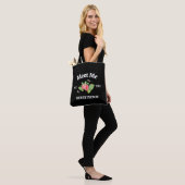 Ontmoet me bij de bessenpluk | Zwarte Bessentas Tote Bag (Op model)