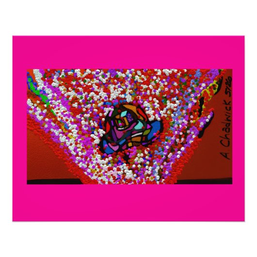 Ontmoet me bij de bloeiende boom foto afdruk (Voorkant)