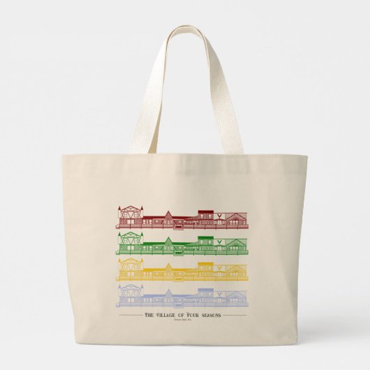 Ontmoet me bij de Boardwalk Canvas tas (Achterkant)