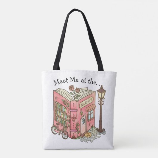 Ontmoet Me Bij De Boekwinkel Tote Bag (Achterkant)