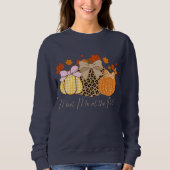 Ontmoet me bij de Patch Fall Cute Luipaardprint Trui (Voorkant)
