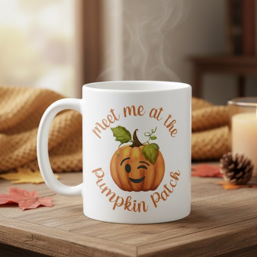 Ontmoet me bij de Pompoen Patch Herfst Winking Pum Koffiemok