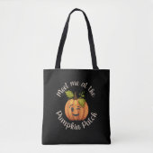 Ontmoet me bij de pompoen Patch Winking Pumpkin He Tote Bag (Voorkant)