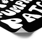 Ontmoet me bij de pompoenpatch Funny Halloween-bed Poster (Hoek)