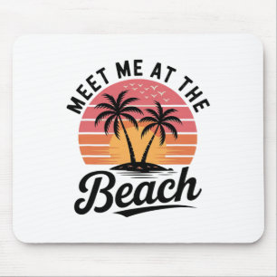 Ontmoet Me Bij De Strand Zonsondergang Tropisch St Muismat