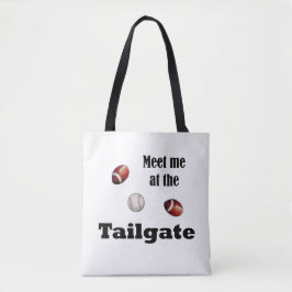 Ontmoet me bij de Tailgate Tote Bag