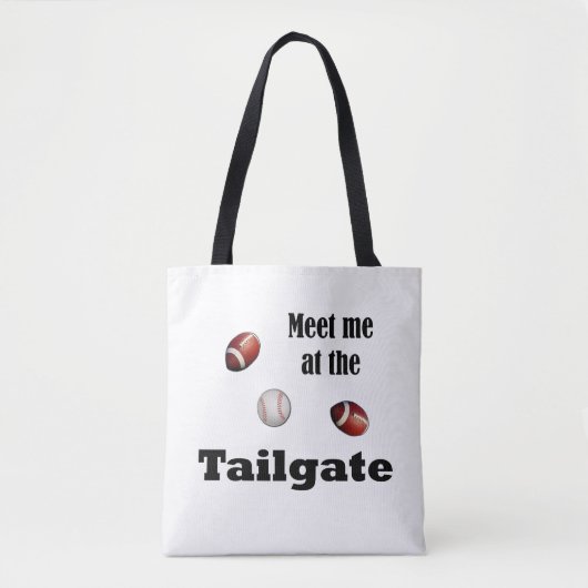 Ontmoet me bij de Tailgate Tote Bag (Voorkant)