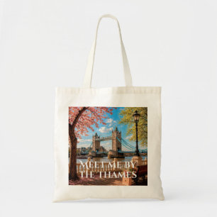 Ontmoet me bij de Theems Londen Bridge Esthetiek Tote Bag