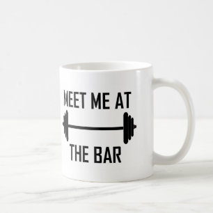 Ontmoet me bij het grappige citaat van de bar koffiemok