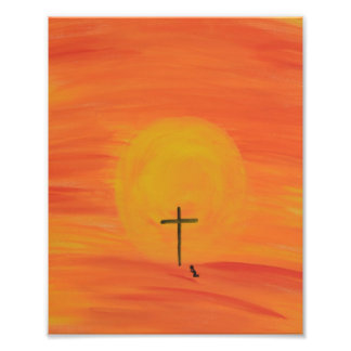 Ontmoet me bij het kruis foto afdruk