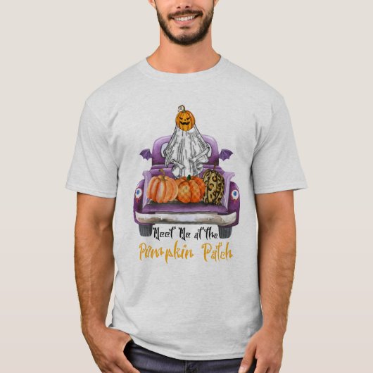 ontmoet me bij het pumpkin-cadeauidee t-shirt (Voorkant)
