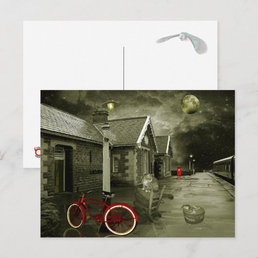 Ontmoet me bij het station briefkaart (Voorkant / Achterkant)