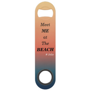 Ontmoet Me Bij Het Strand Zomer Strand Zonsopgang  Speed Flessenopener