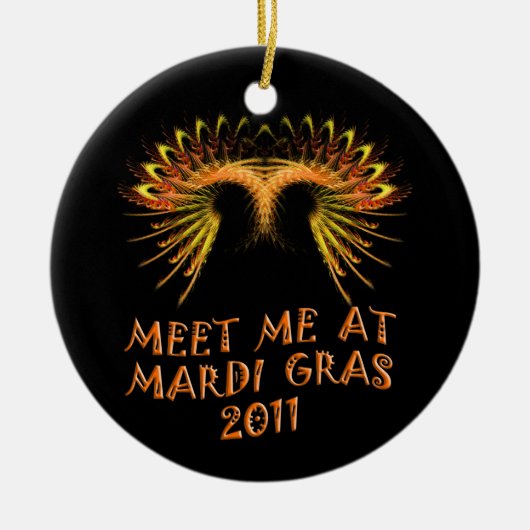 Ontmoet me bij Mardi Gras 2011 Ornament (Voorkant)