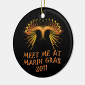 Ontmoet me bij Mardi Gras 2011 Ornament (Links)