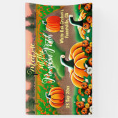 Ontmoet me bij Pumpkin Patch Fall Colors Pumpkins  Spandoek (Verticaal)