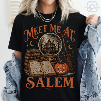 Ontmoet Me Bij Salem Halloween Heksenkristallen Bo T-shirt