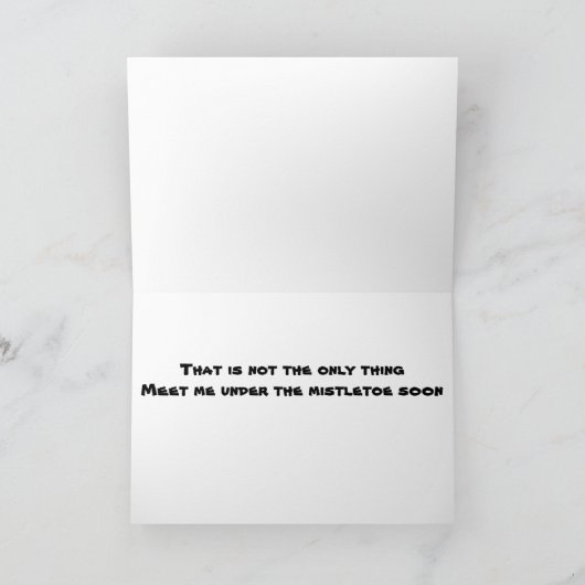 ** ONTMOET ME BINNENKORT ONDER DE MISTLETOE** KAART (Binnen)