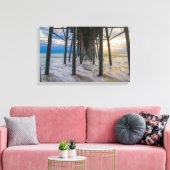 Ontmoet me hier! canvas afdruk (Insitu (Woonkamer))