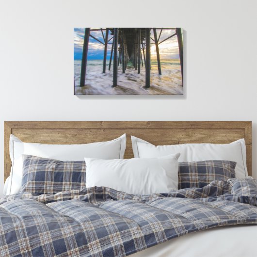 Ontmoet me hier! canvas afdruk (Insitu (Slaapkamer))