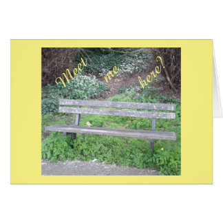 Ontmoet me hier? / Woodland Bench / Bluebell Card
