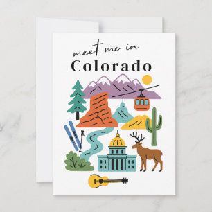 Ontmoet me in Colorado Wandelen Natuur Souvenir Briefkaart