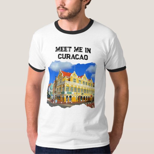 Ontmoet me in Curaçao T-shirt (Voorkant)