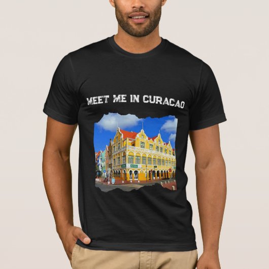 Ontmoet me in Curaçao T-shirt (Voorkant)