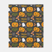 Ontmoet me in de pompoen patch Schattige Halloween Fleece Deken (Voorkant)