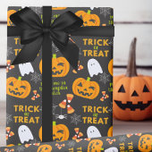 Ontmoet me in de Pumpkin Patch Fun Halloween Cadeaupapier