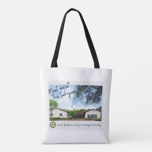 Ontmoet me in de Sahyun Tote Bag (Achterkant)