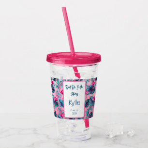 Ontmoet Me In de Tropen Verjaardag Acryl Tumbler Drinkbeker