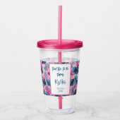 Ontmoet me in de tropen Verjaardag Acrylbeker Acryl Drinkbeker (Voorkant)