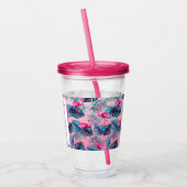 Ontmoet me in de tropen Verjaardag Acrylcop Acryl Drinkbeker (Links)