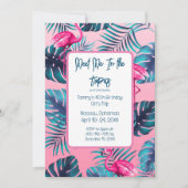 Ontmoet me in de tropen Verjaardag Meisjes Trip Va Kaart (Voorkant)